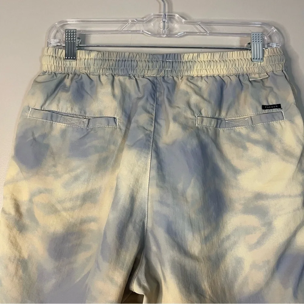 PacSun Blue and Cream Volley Shorts